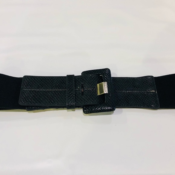 Calvin Klein | Black Elastic Stretch Belt - Picture 2 of 8